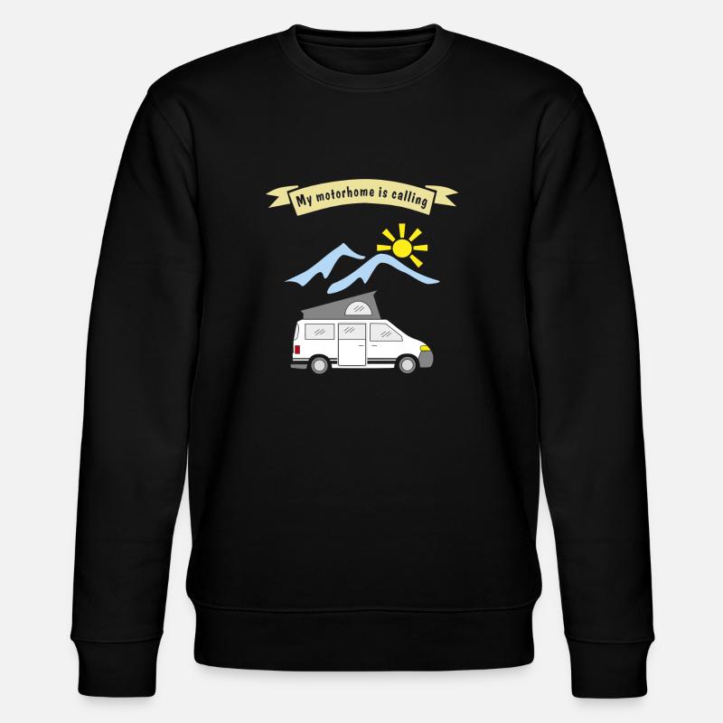 motorhome is calling - Stanley/Stella Unisex Bio-Sweatshirt CHANGER  - Schwarz