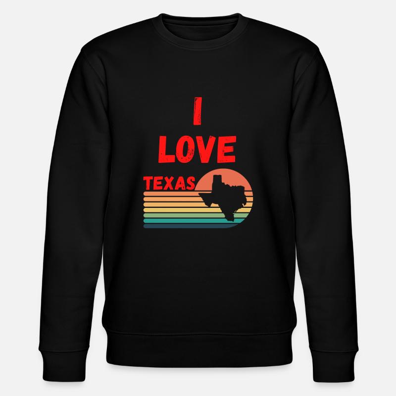 J’aime le Texas - Sweat bio CHANGER Stanley/Stella Unisexe - noir