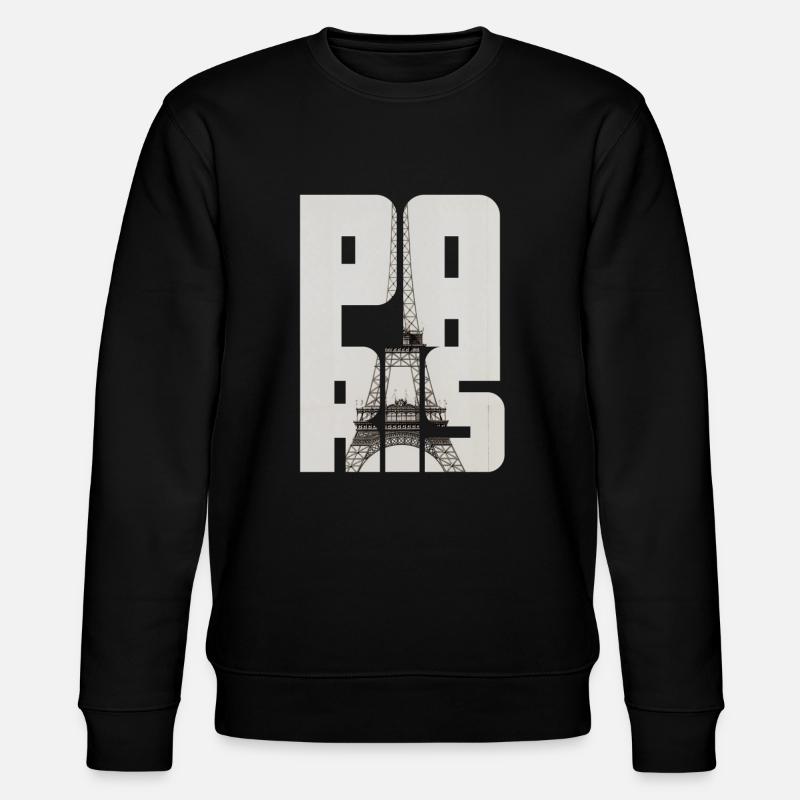 Tour eiffel paris - Sweat bio CHANGER Stanley/Stella Unisexe - noir
