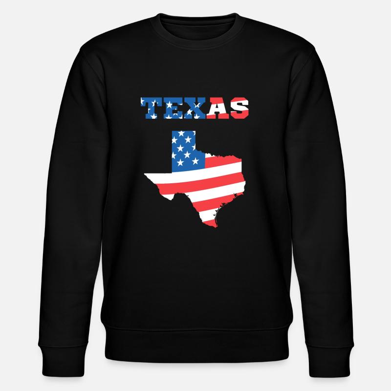 Texas USA drapeau drapeau - Sweat bio CHANGER Stanley/Stella Unisexe - noir