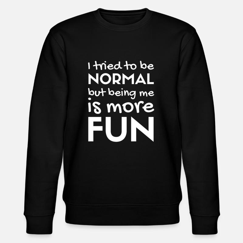 Fun fun - Stanley/Stella CHANGER Unisex Organic Sweatshirt - black