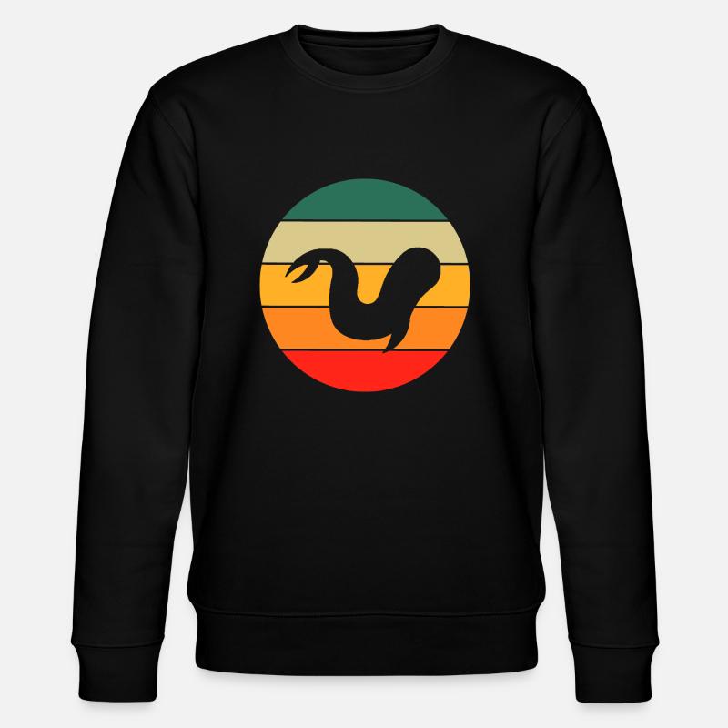 Retro Beluga Wal - Stanley/Stella Unisex Bio-Sweatshirt CHANGER  - Schwarz