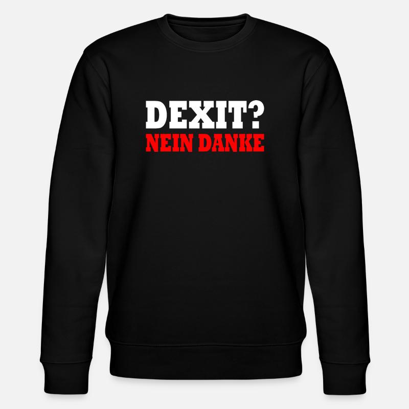 Dexit non merci - Sweat bio CHANGER Stanley/Stella Unisexe - noir