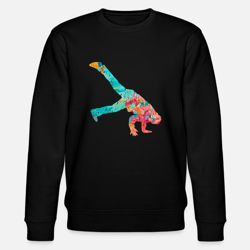 Breakdance Breakdancer PopArt - Stanley/Stella CHANGER Unisex Organic Sweatshirt - black