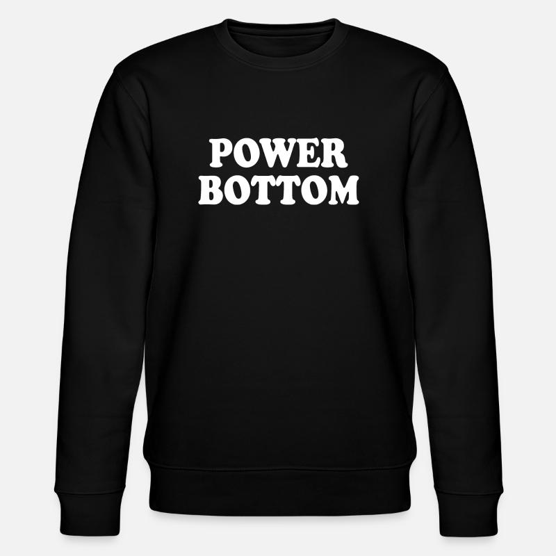 Power bottom - Stanley/Stella CHANGER Unisex Organic Sweatshirt - black