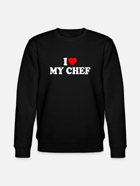 I love my chef - Stanley/Stella Unisex Bio-Sweatshirt CHANGER  - Schwarz