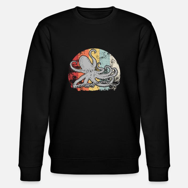 Tentacule cadeau cadeau pieuvre - Sweat bio CHANGER Stanley/Stella Unisexe - noir