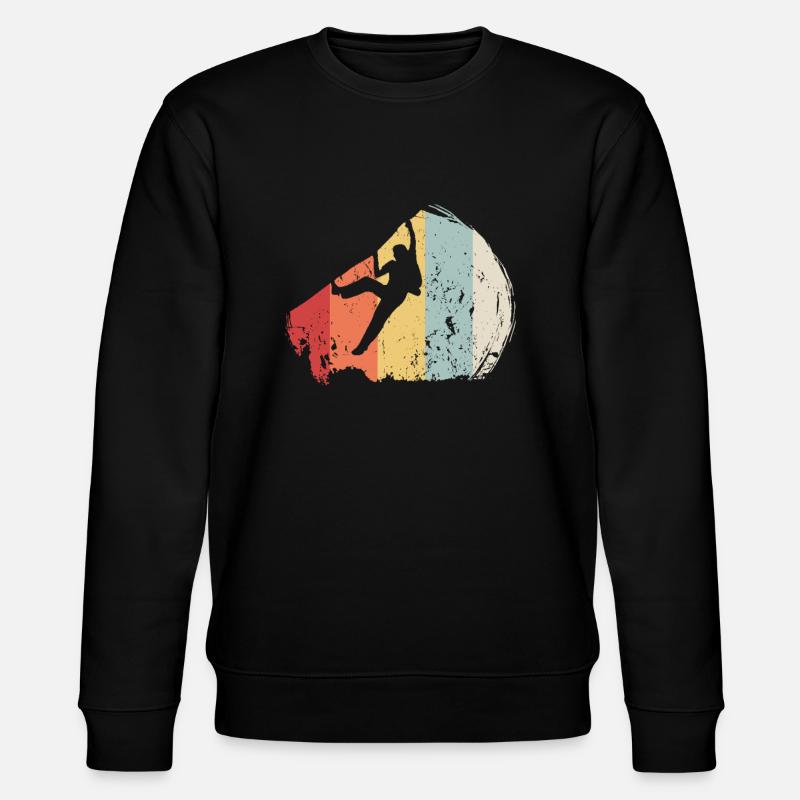 Kletter Klettern Boulder Shirt - Stanley/Stella Unisex Bio-Sweatshirt CHANGER  - Schwarz