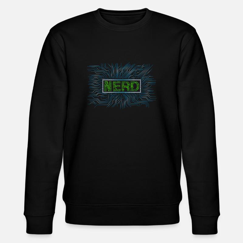 Nerd - Stanley/Stella Unisex Bio-Sweatshirt CHANGER  - Schwarz