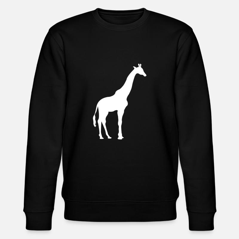 Giraffe - Stanley/Stella Unisex Bio-Sweatshirt CHANGER  - Schwarz