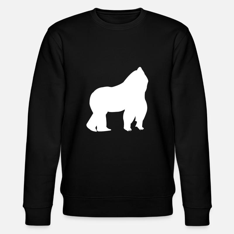 Gorilla - Stanley/Stella Unisex Bio-Sweatshirt CHANGER  - Schwarz