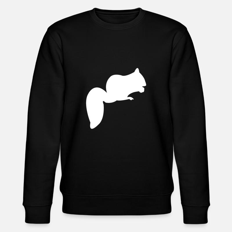tree squirrels - Stanley/Stella CHANGER Unisex Organic Sweatshirt - black