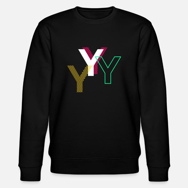 Y Buchstabe - Stanley/Stella Unisex Bio-Sweatshirt CHANGER  - Schwarz