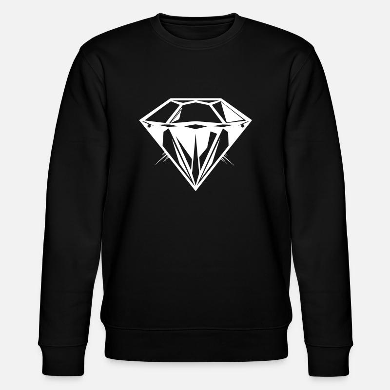 Silhouette symbole bijou diamant - Sweat bio CHANGER Stanley/Stella Unisexe - noir