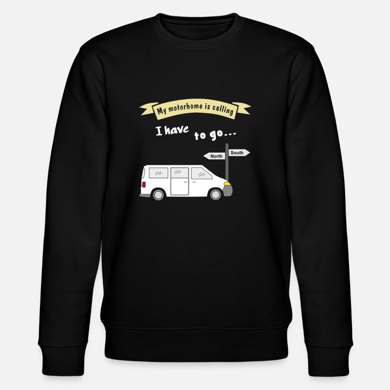 my motorhome is calling - Stanley/Stella Unisex Bio-Sweatshirt CHANGER  - Schwarz