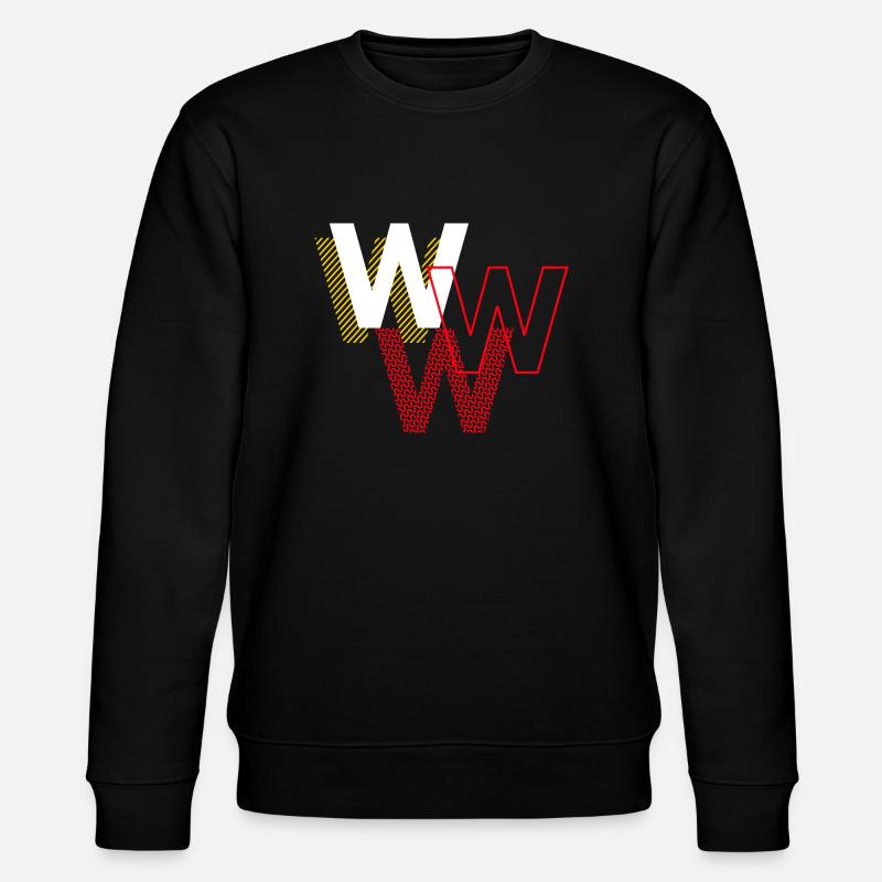 W w w - Stanley/Stella Unisex Bio-Sweatshirt CHANGER  - Schwarz