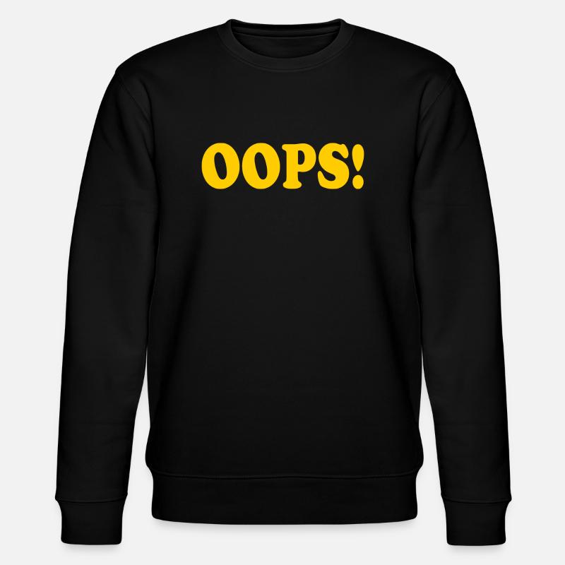 Oops - Stanley/Stella Unisex Bio-Sweatshirt CHANGER  - Schwarz