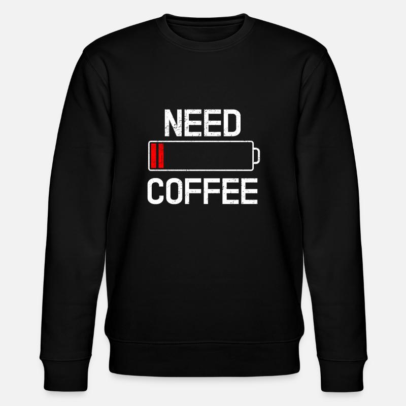 Kaffee - Stanley/Stella Unisex Bio-Sweatshirt CHANGER  - Schwarz