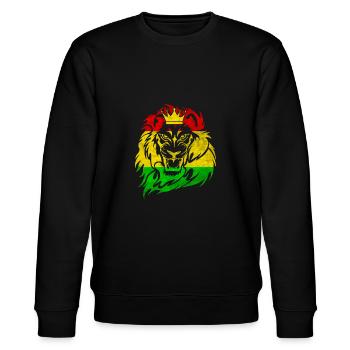 Lion de Juda - Reggae Music Rastafari Jamaica Dub - Sweat bio CHANGER Stanley/Stella Unisexe - noir - Devant - Nik (191cm) & Marisol (170cm)