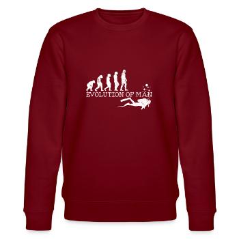 Diving Evolution - Diver Gift - Sweat bio CHANGER Stanley/Stella Unisexe - bordeaux - Devant - Nik (191cm) & Marisol (170cm)