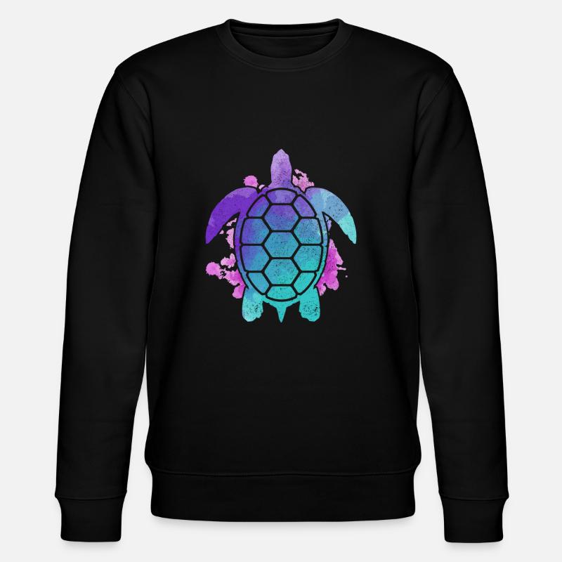 Schildkröte - Stanley/Stella Unisex Bio-Sweatshirt CHANGER  - Schwarz