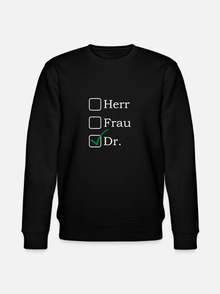 M. Dr. Lustiger Doktorat - Sweat bio CHANGER Stanley/Stella Unisexe - noir