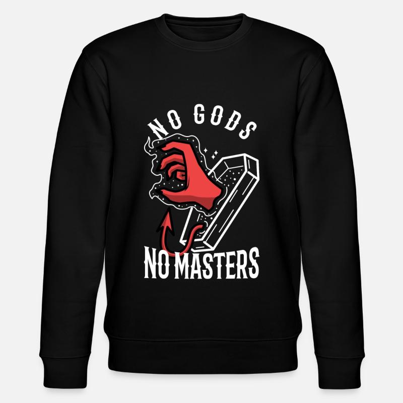 No Gods No Masters - Stanley/Stella Unisex Bio-Sweatshirt CHANGER  - Schwarz