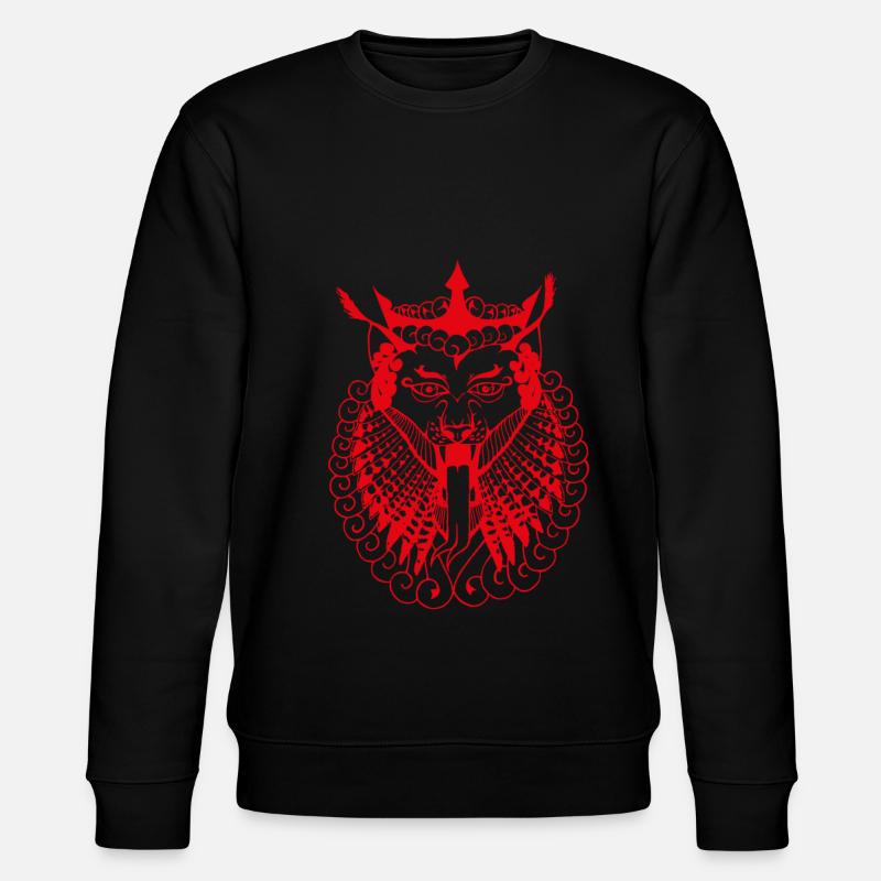 Gena rot - Stanley/Stella Unisex Bio-Sweatshirt CHANGER  - Schwarz