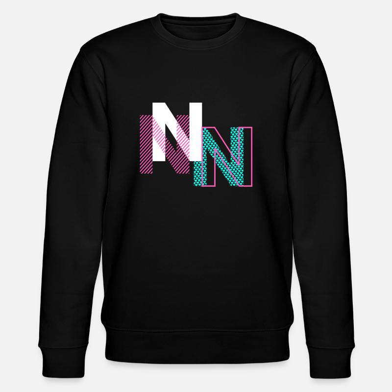 N Buchstabe Design - Stanley/Stella Unisex Bio-Sweatshirt CHANGER  - Schwarz