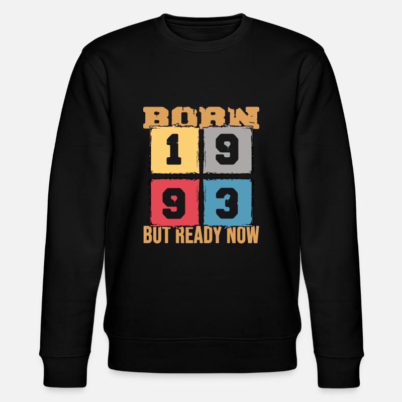 1993 Anniversary Limited Retro Edition - Stanley/Stella CHANGER Unisex Organic Sweatshirt - black