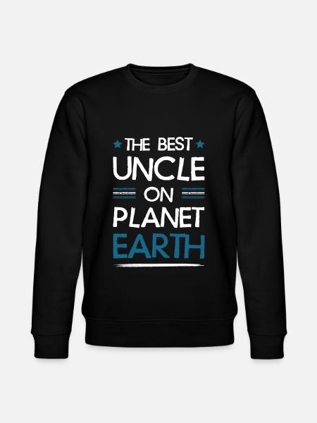 Best Uncle Saying - Stanley/Stella CHANGER Unisex Organic Sweatshirt - black