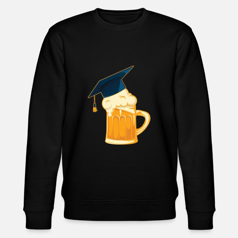 Maßkrug Abschluss Doktorhut - Stanley/Stella Unisex Bio-Sweatshirt CHANGER  - Schwarz