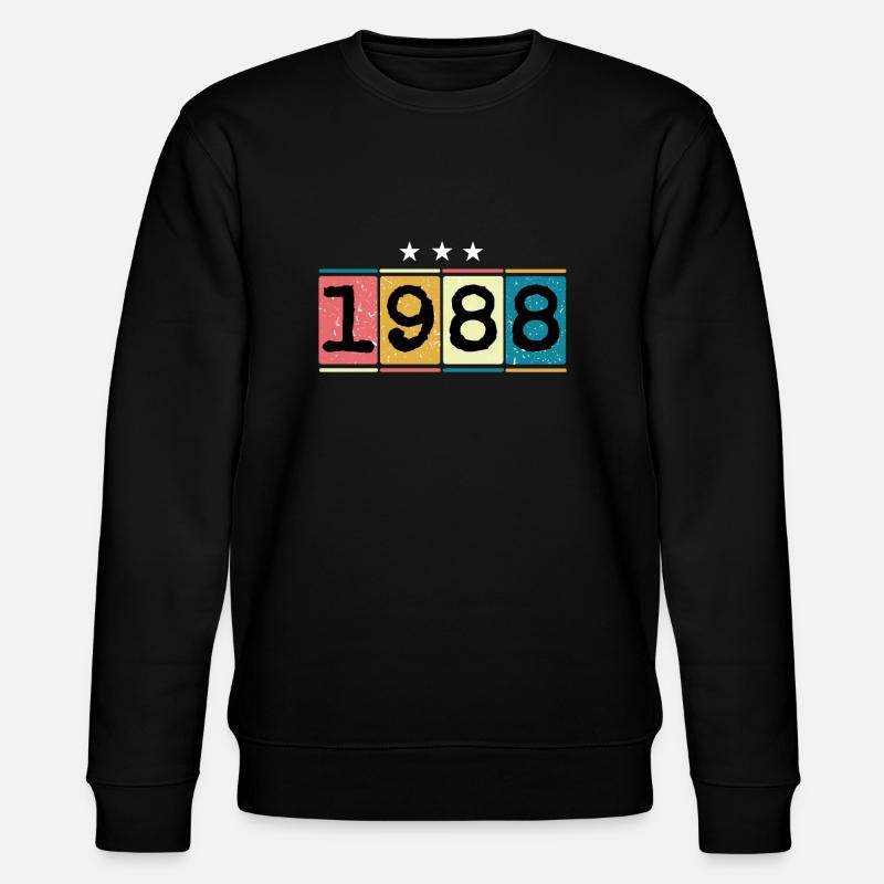 1988 - Stanley/Stella Unisex Bio-Sweatshirt CHANGER  - Schwarz