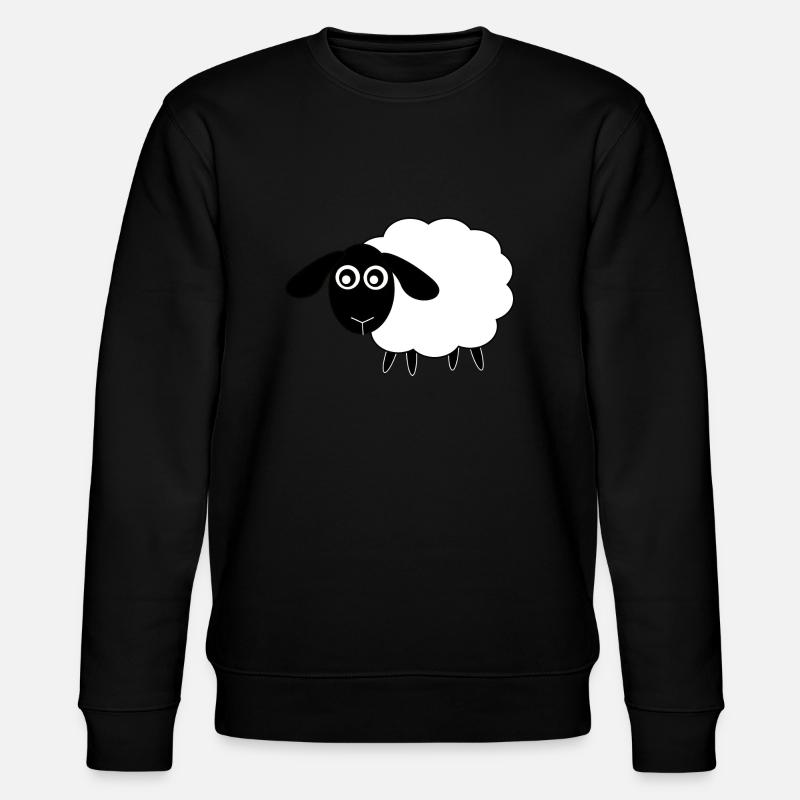 Sheep Gift Gift Idea - Stanley/Stella CHANGER Unisex Organic Sweatshirt - black