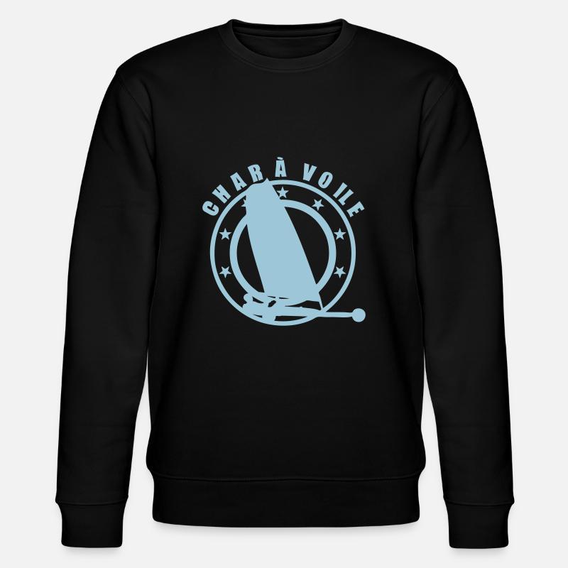 char voile logo club - Sweat bio CHANGER Stanley/Stella Unisexe - noir