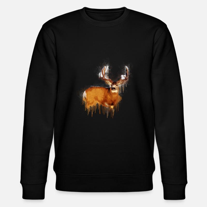 SCHÖNES ROTWILD - Stanley/Stella Unisex Bio-Sweatshirt CHANGER  - Schwarz