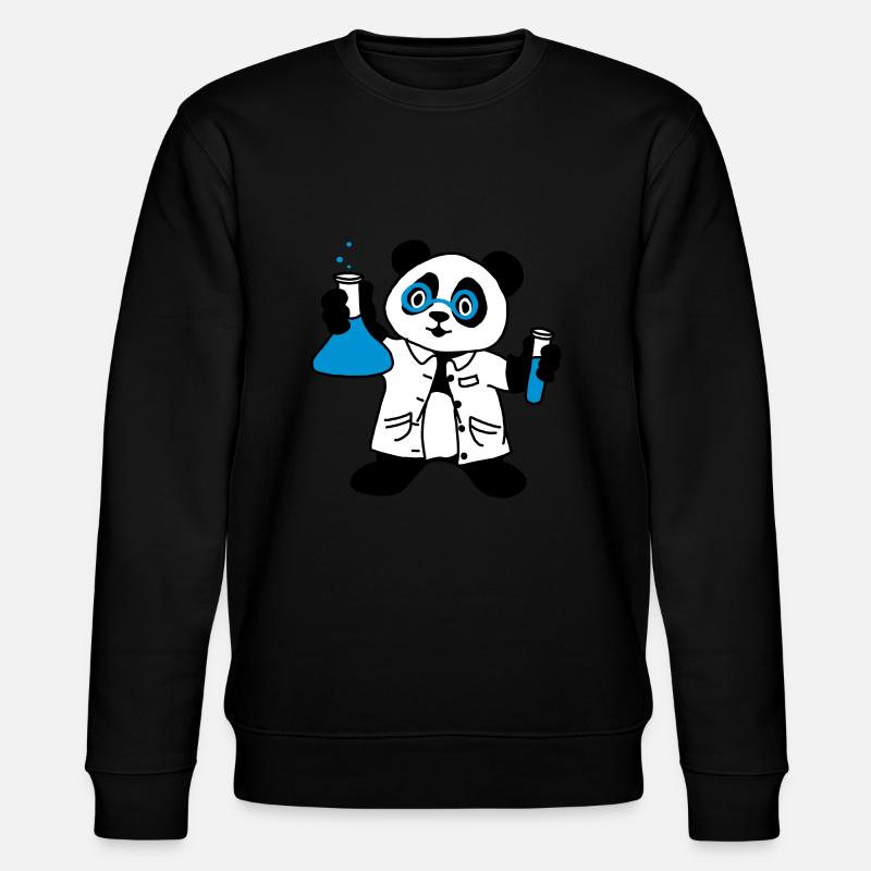 Scientifique Panda - Sweat bio CHANGER Stanley/Stella Unisexe - noir
