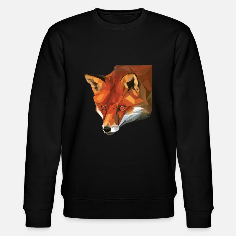 Fuchs Polygone - Animal Polygone - Polygones Animaux - Sweat bio CHANGER Stanley/Stella Unisexe - noir