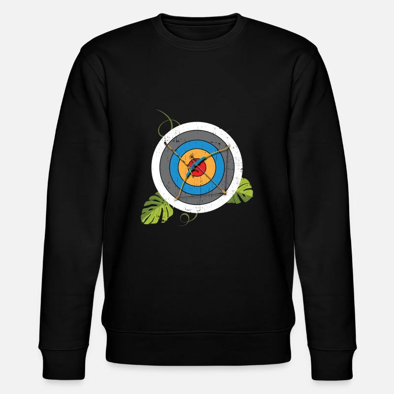 Archer Target Recurve Bow - Stanley/Stella CHANGER Unisex Organic Sweatshirt - black