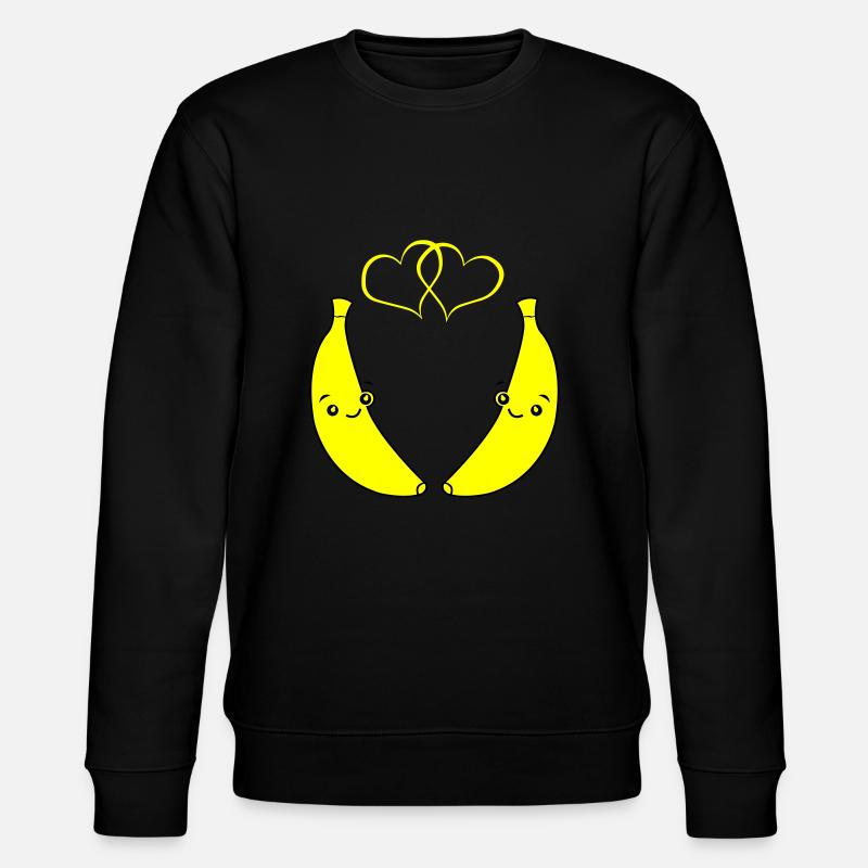 Bananes amoureuses - Sweat bio CHANGER Stanley/Stella Unisexe - noir