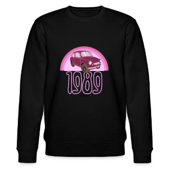 1989 - Stanley/Stella CHANGER Unisex Organic Sweatshirt - black - Front - Nik (191cm) & Marisol (170cm)