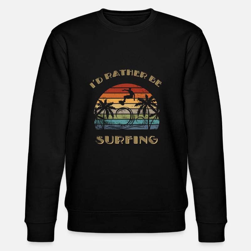 Surfen - Stanley/Stella Unisex Bio-Sweatshirt CHANGER  - Schwarz
