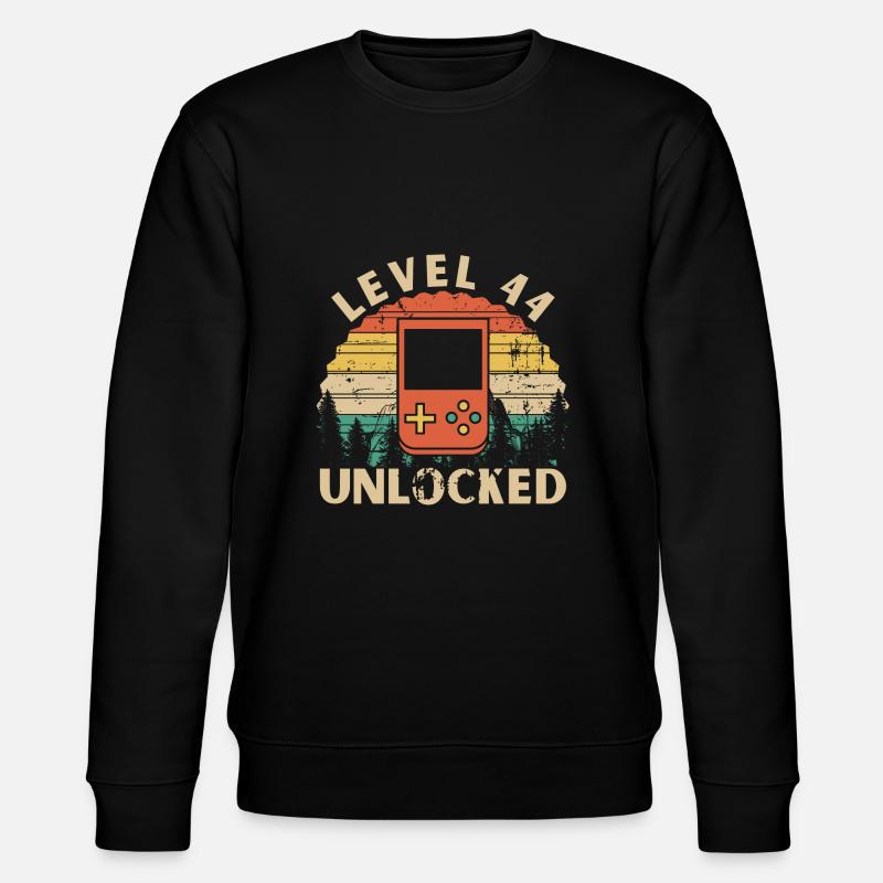 Level 44 Unlocked - Stanley/Stella CHANGER Unisex Organic Sweatshirt - black