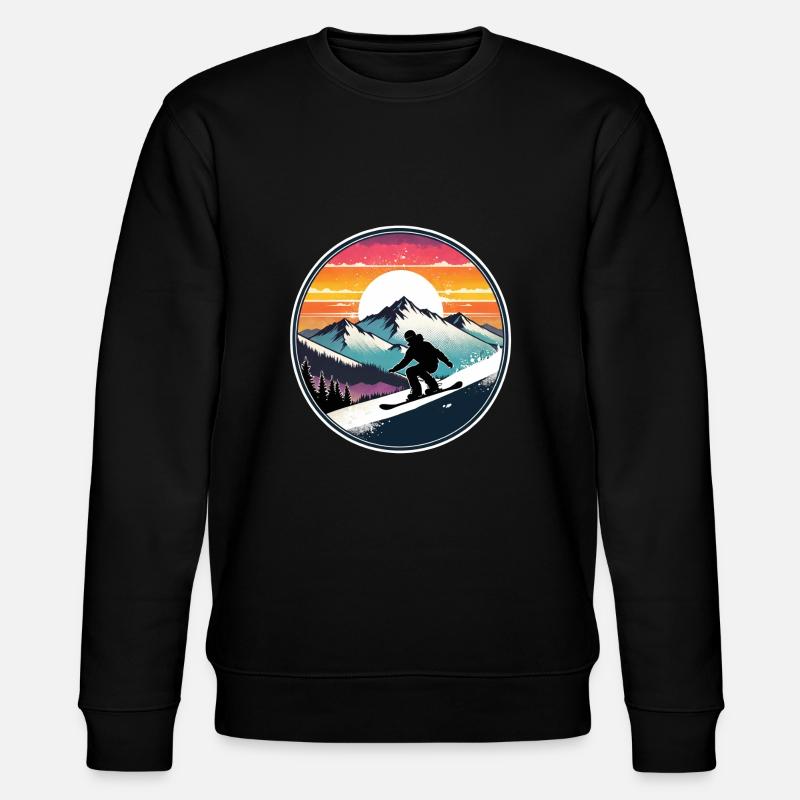snowboard neige et ski - Sweat bio CHANGER Stanley/Stella Unisexe - noir
