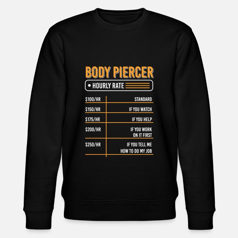 Profession Piercing Piercing Studio - Sweat bio CHANGER Stanley/Stella Unisexe - noir