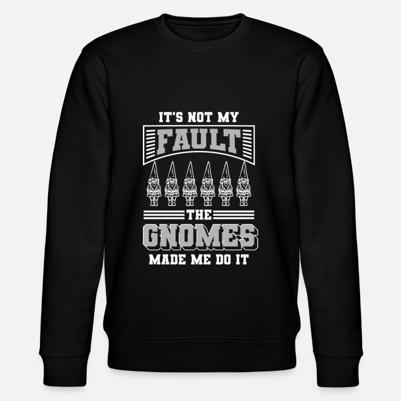 Dwarf Gnome Christmas Elf - Stanley/Stella CHANGER Unisex Organic Sweatshirt - black