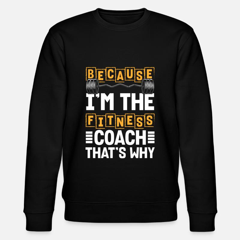 Gym Bench Press Training - Stanley/Stella CHANGER Unisex Organic Sweatshirt - black