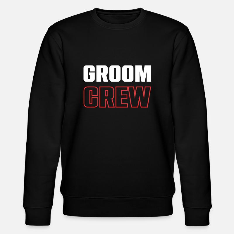 Groom Crew - Stanley/Stella Unisex Bio-Sweatshirt CHANGER  - Schwarz