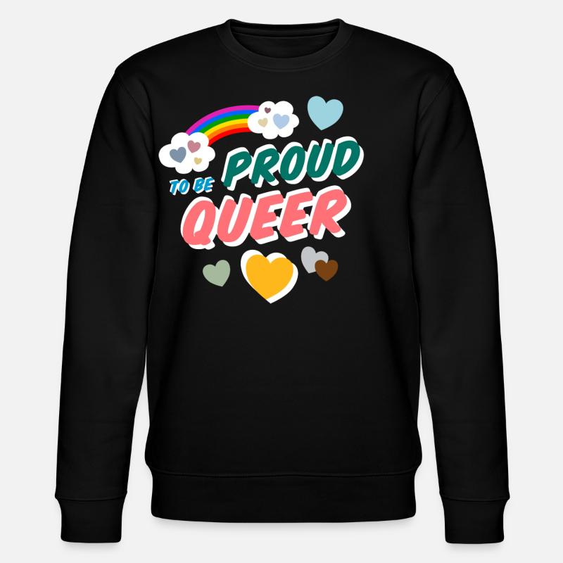 Proud to be Queer - Stanley/Stella CHANGER Unisex Organic Sweatshirt - black