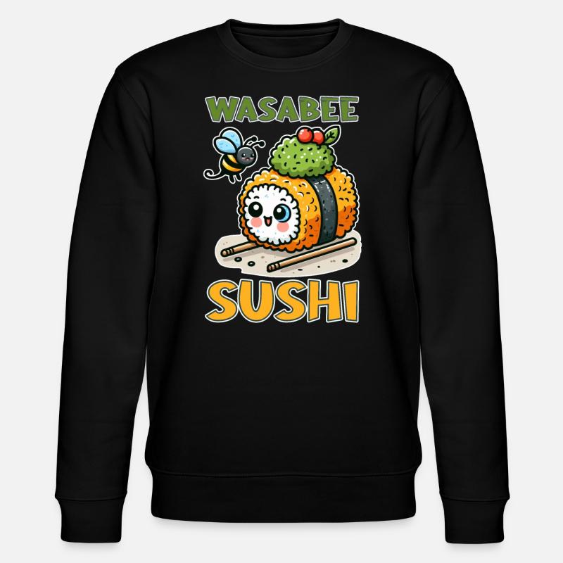 Wasabee Sushi - Stanley/Stella Unisex Bio-Sweatshirt CHANGER - Schwarz